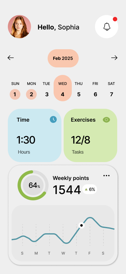 WorkOut Tracker Screen 2